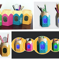 Pen Holder With Digital Clock, Led Light Clock With Pen Holder